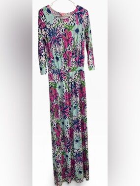 Lilly Pulitzer Mint, Pink & Navy Floral Top